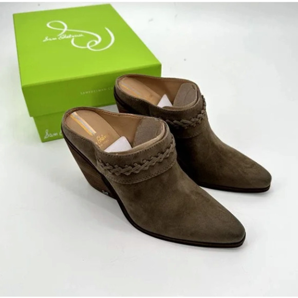 SAM EDELMAN New in Box Alison Western Mule in Desert Olive // 9 - Picture 5 of 12